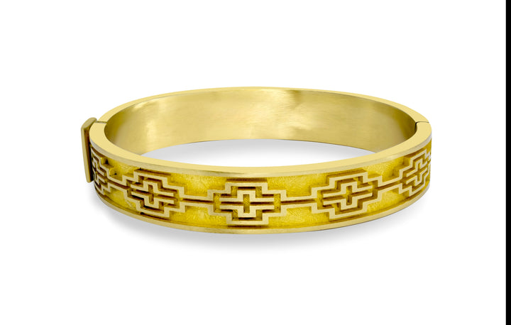 BRACELET - DeLong New York Santiago Polo Cuff Hand Polished Brass