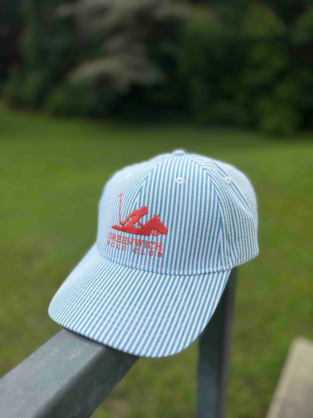HAT Seersucker Baseball Cap