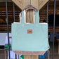 Leather Trimmed Tote